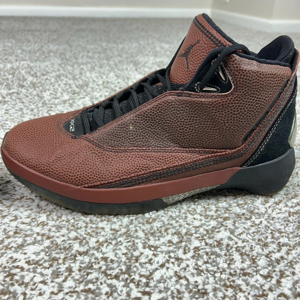 Jordan Shoes Mens Size 9.5 Brown Air Jordan 22 OG Basketball Leather Sneakers